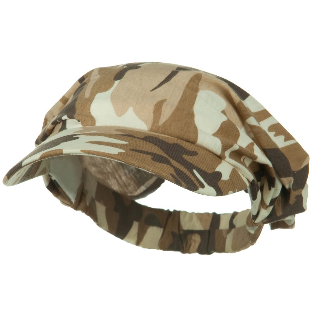 Camouflage Breathable Eye Protection Hat - Adjustable Elastic Band