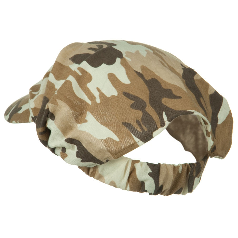 Camouflage Breathable Eye Protection Hat - Adjustable Elastic Band