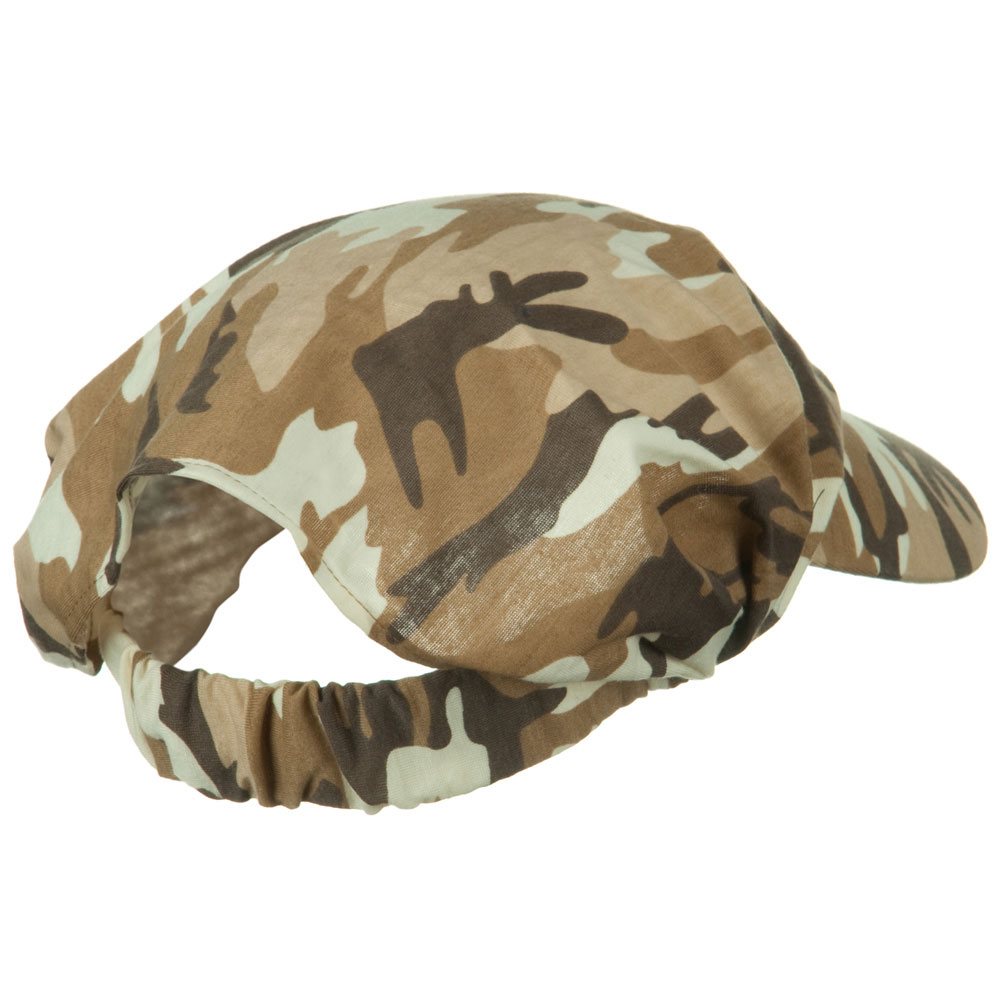 Camouflage Breathable Eye Protection Hat - Adjustable Elastic Band