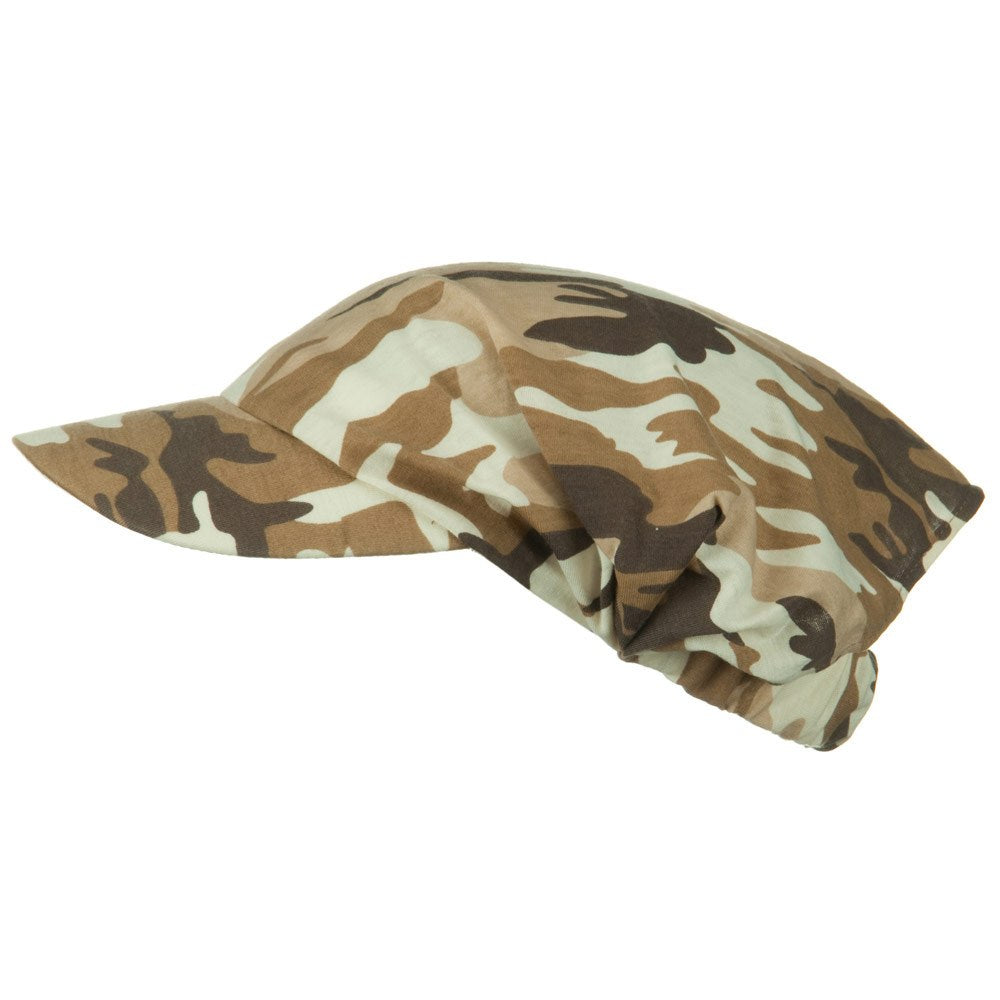 Camouflage Breathable Eye Protection Hat - Adjustable Elastic Band