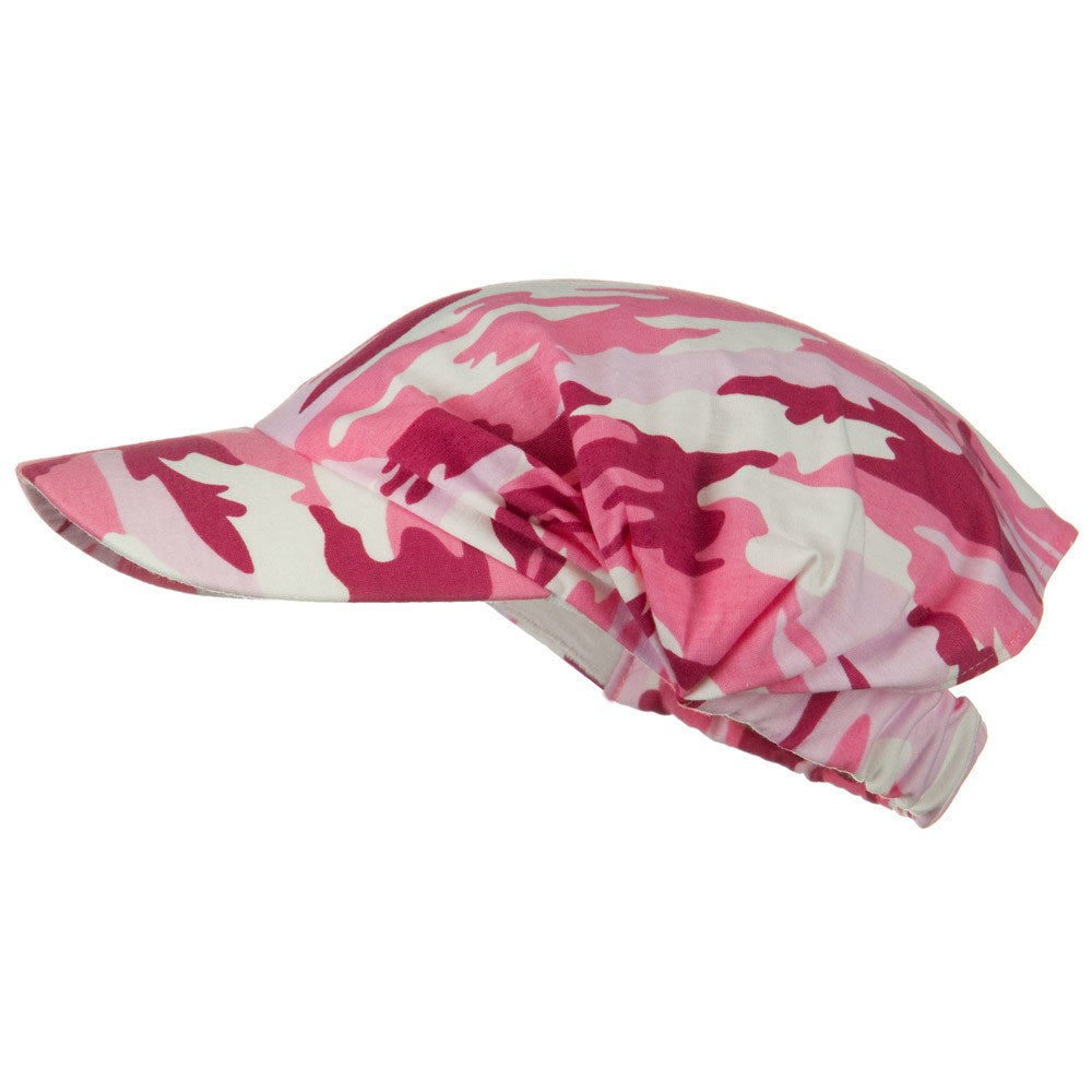 Camouflage Breathable Eye Protection Hat - Adjustable Elastic Band