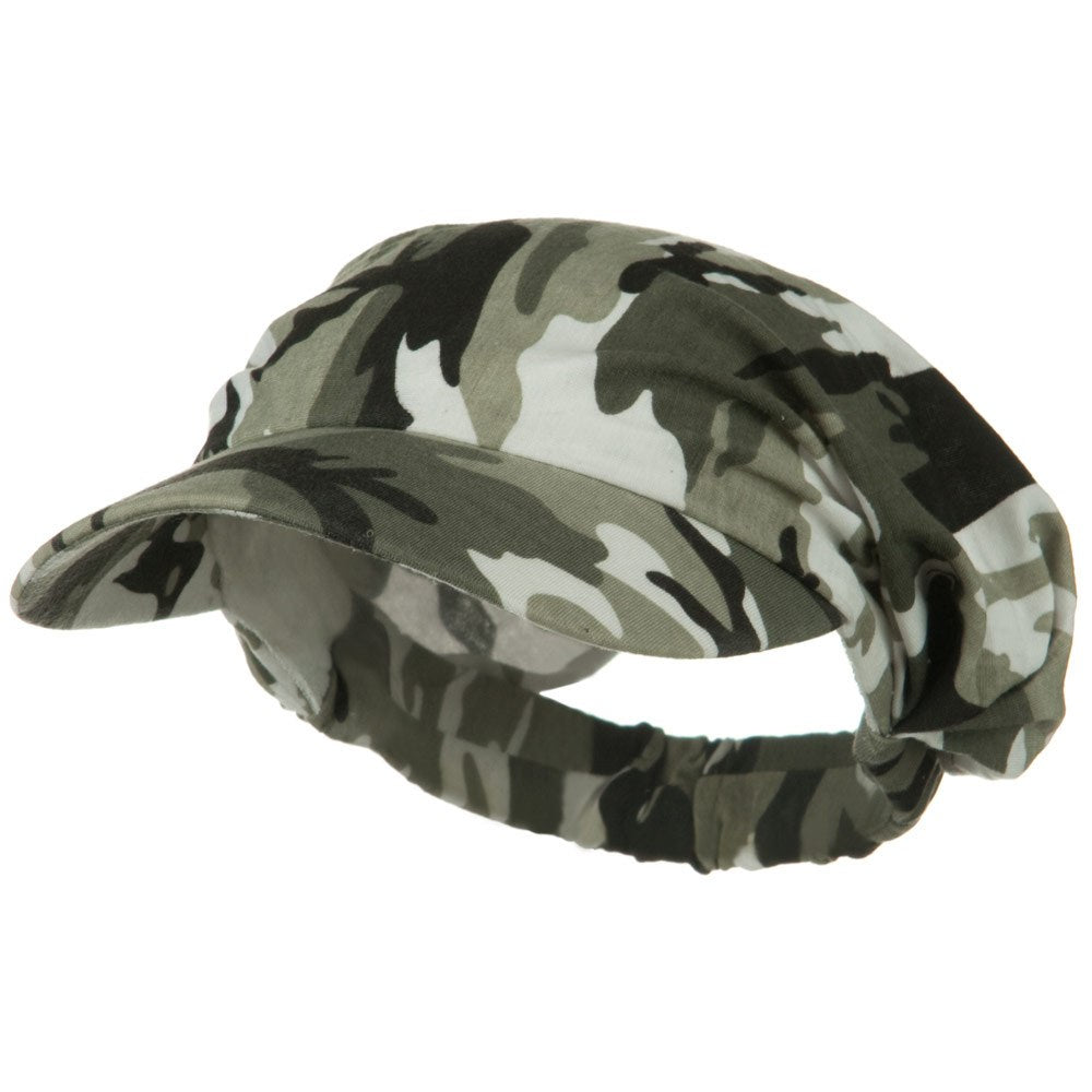 Camouflage Breathable Eye Protection Hat - Adjustable Elastic Band