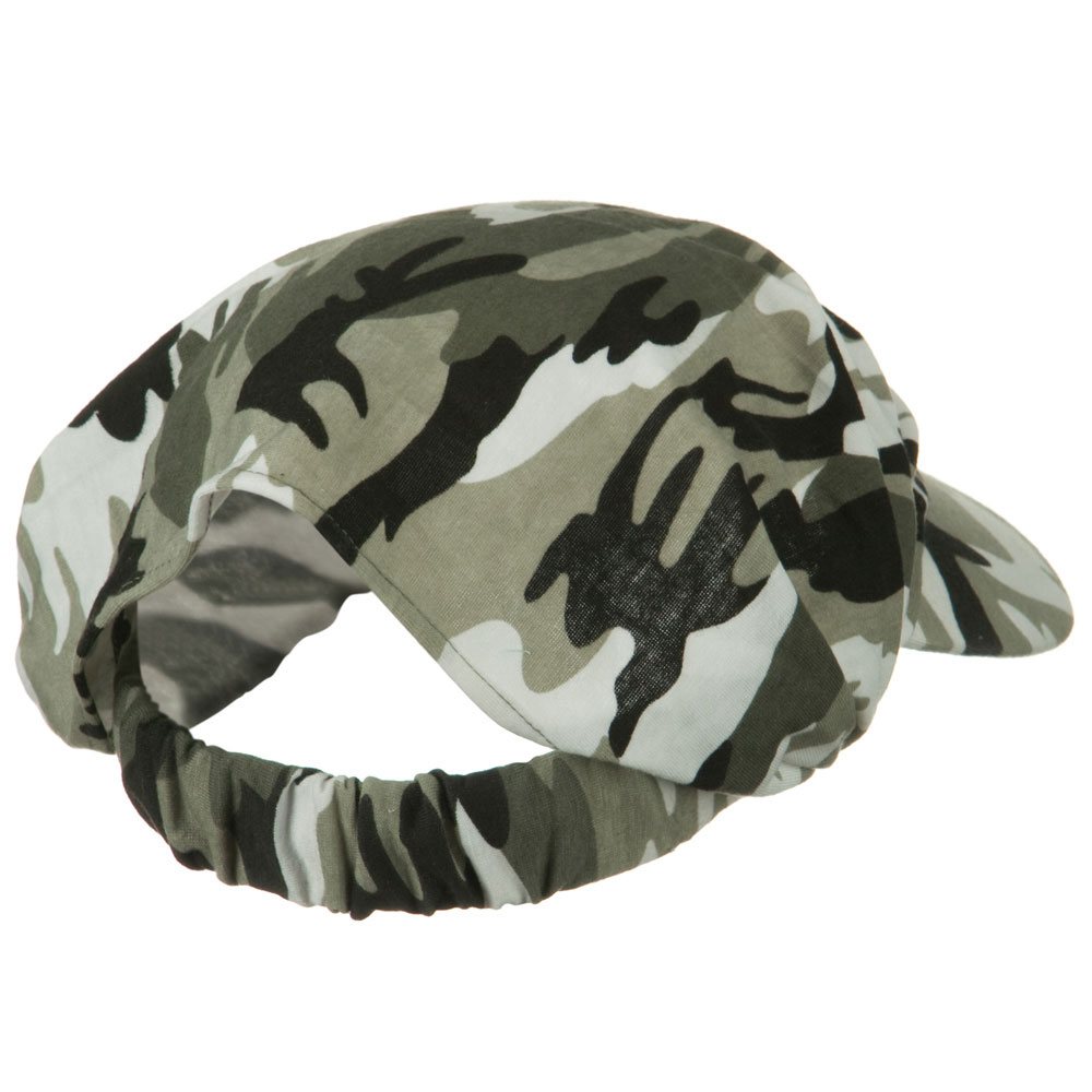 Camouflage Breathable Eye Protection Hat - Adjustable Elastic Band
