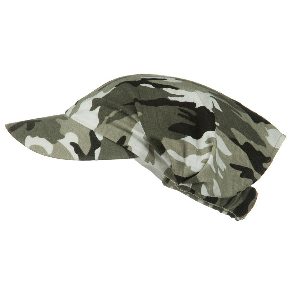 Camouflage Breathable Eye Protection Hat - Adjustable Elastic Band