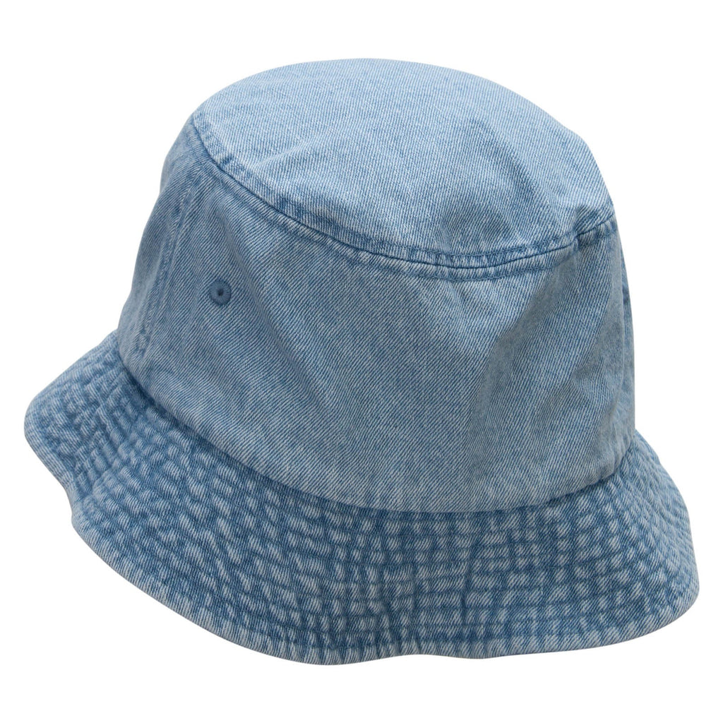 Vintage distressed washed denim bucket hat