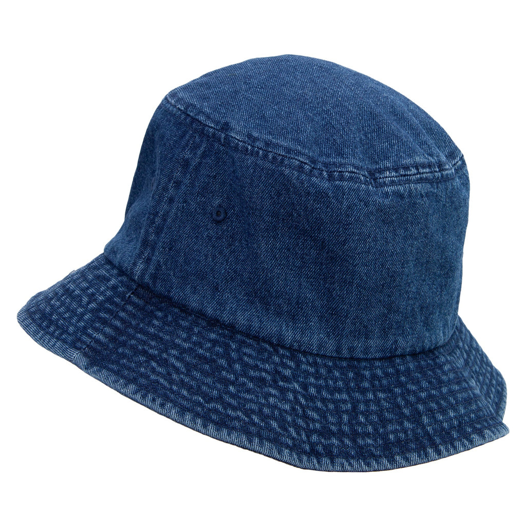 Vintage distressed washed denim bucket hat