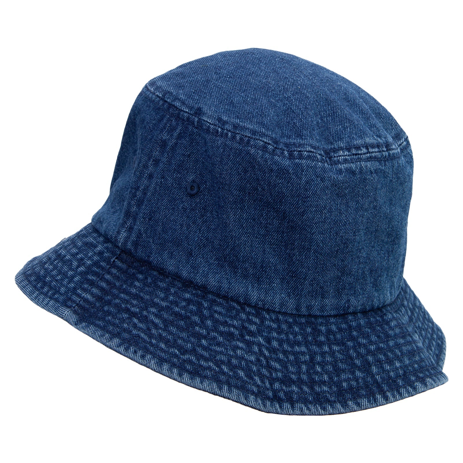Vintage distressed washed denim bucket hat