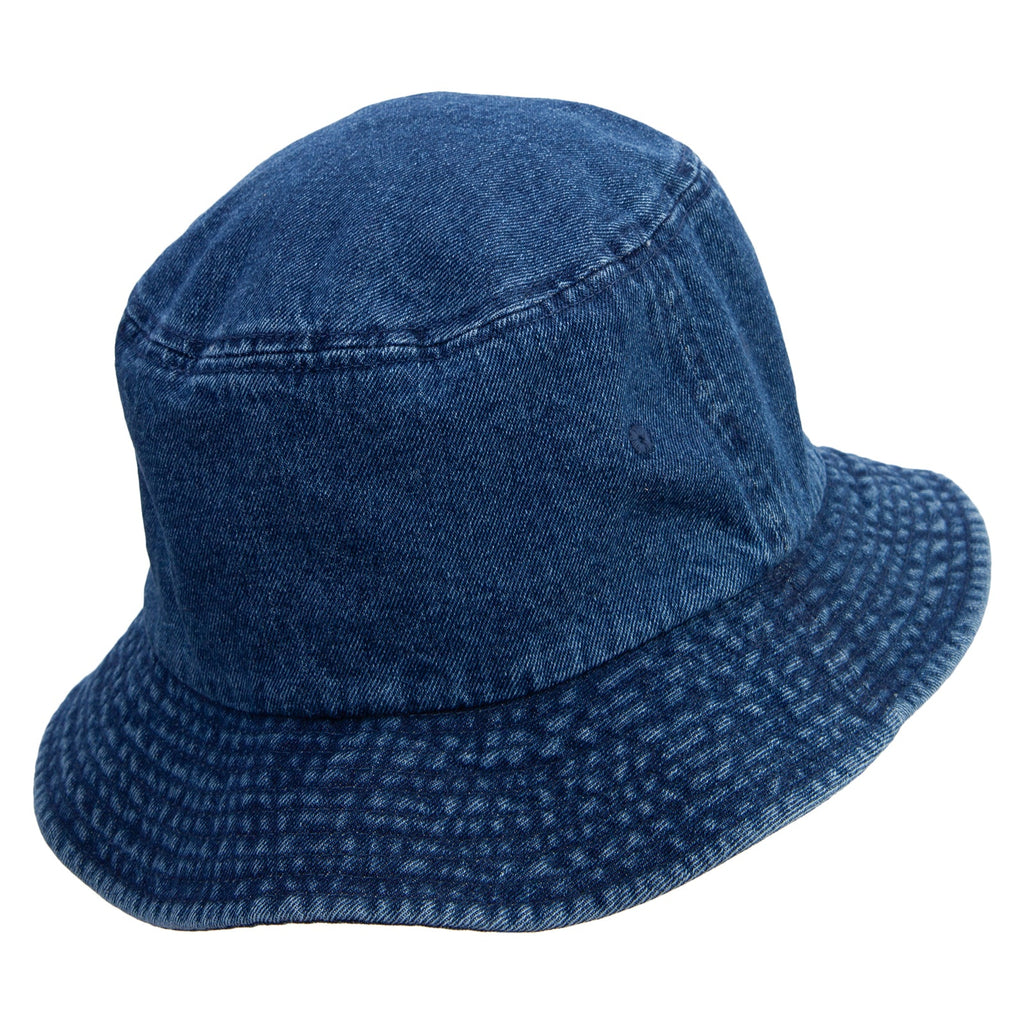Vintage distressed washed denim bucket hat