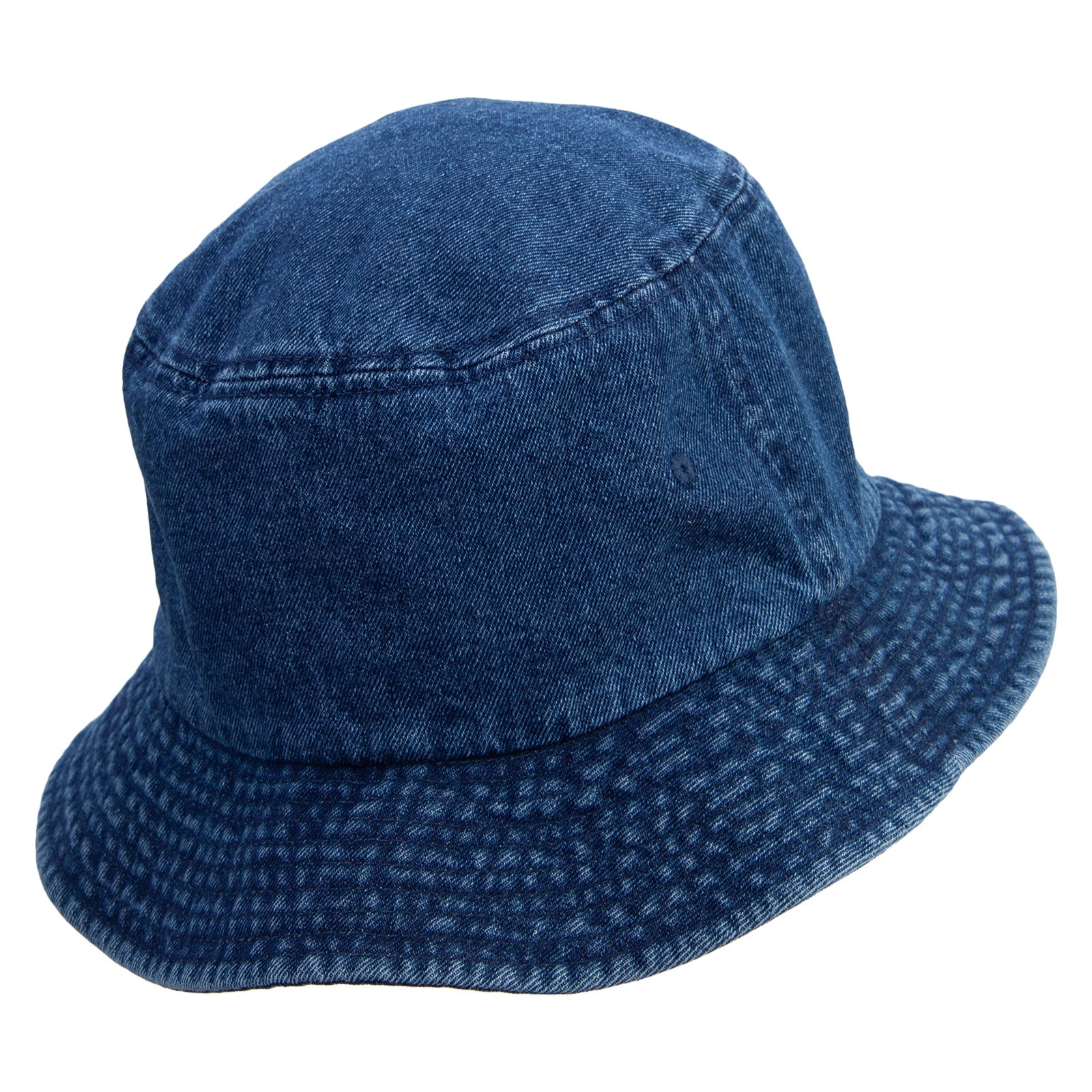 Vintage distressed washed denim bucket hat