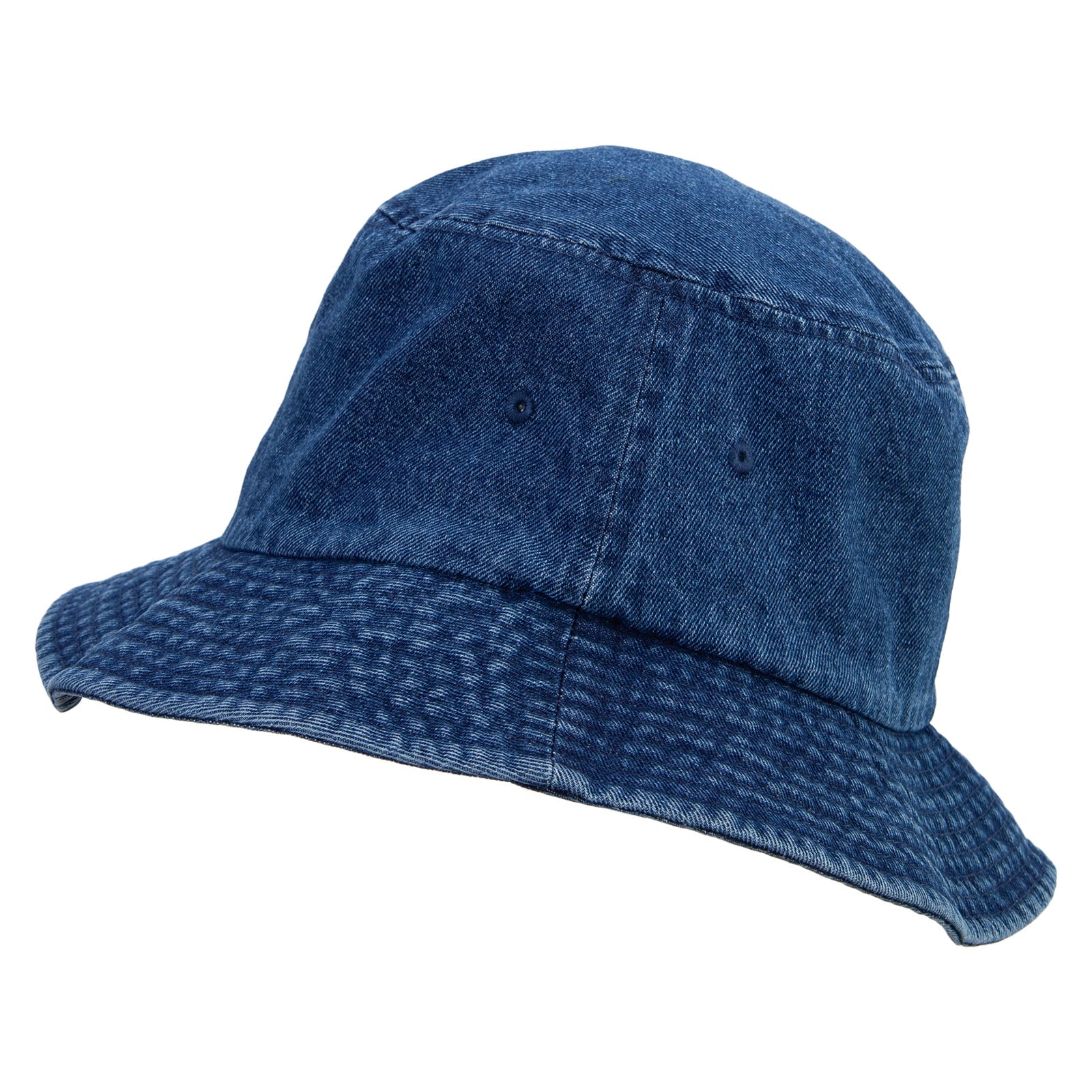 Vintage distressed washed denim bucket hat