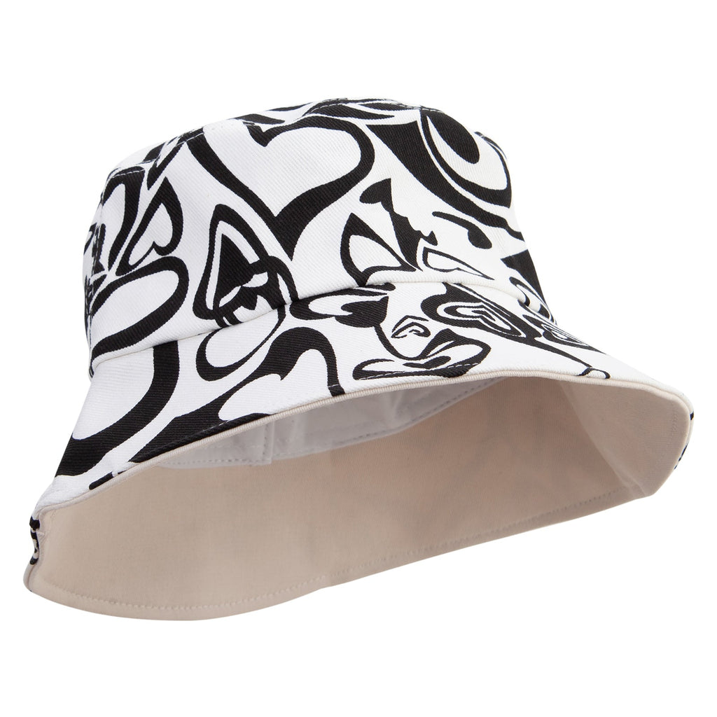 Cute heart pattern | Trendy casual versatile sun hat