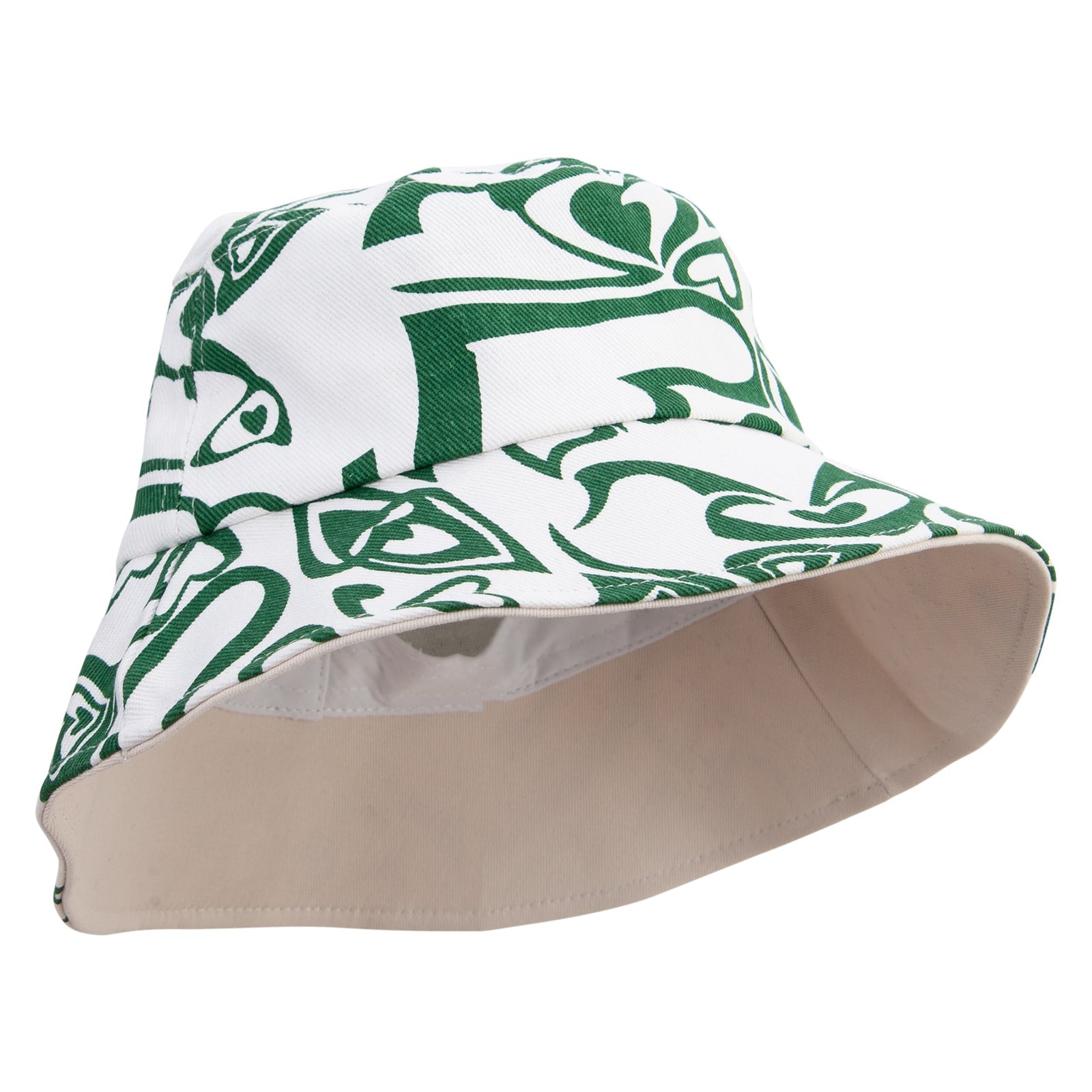 Cute heart pattern | Trendy casual versatile sun hat