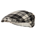 100% Cotton Plaid Print Newsboy Cap | Classic Baseball Cap