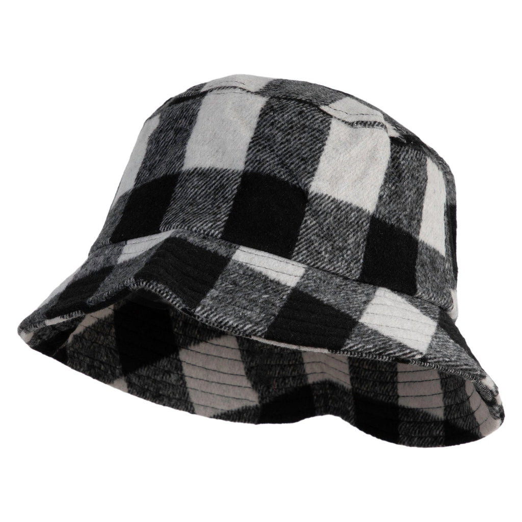Retro plaid bucket hat - versatile and trendy hat - unisex