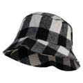 Retro plaid bucket hat - versatile and trendy hat - unisex