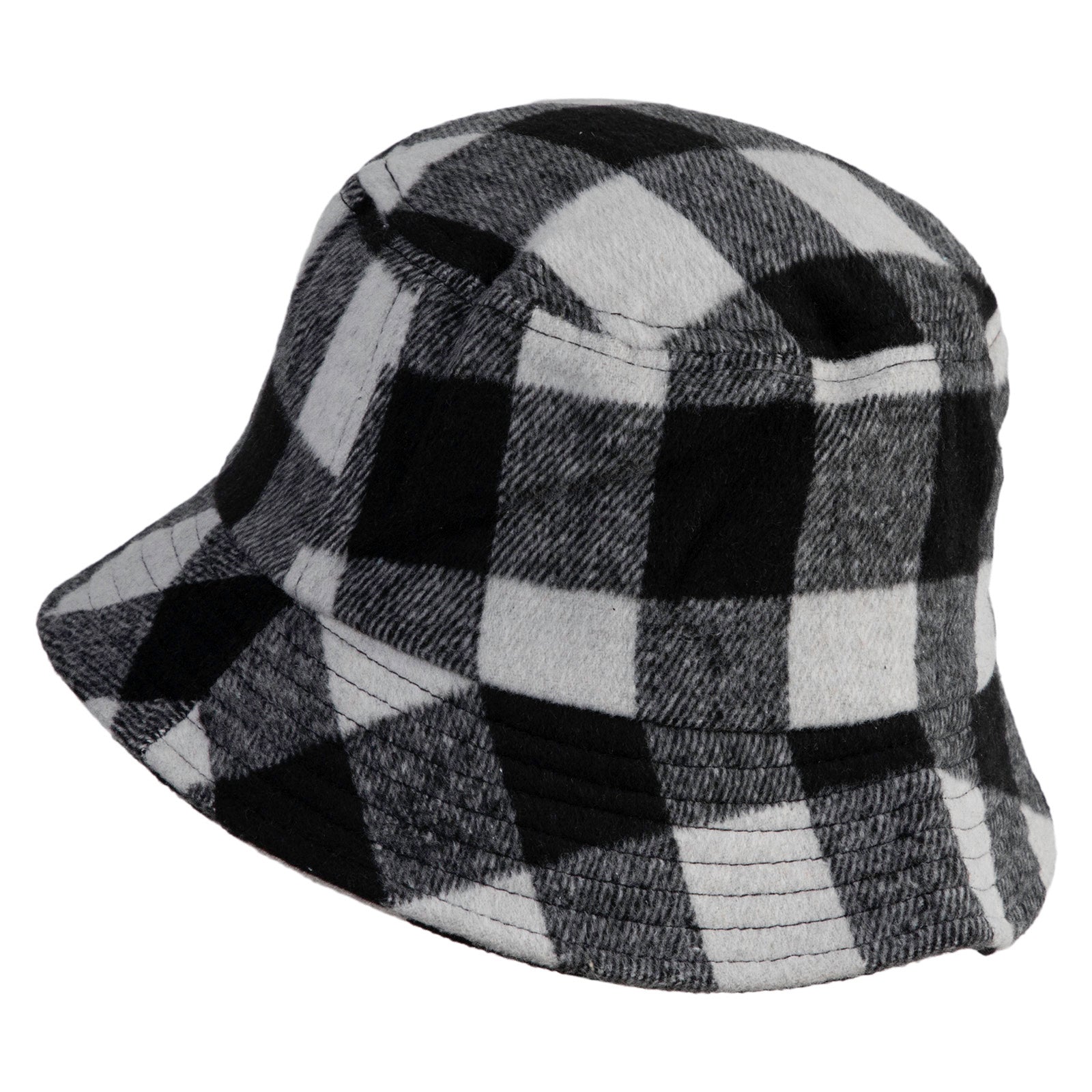 Retro plaid bucket hat - versatile and trendy hat - unisex