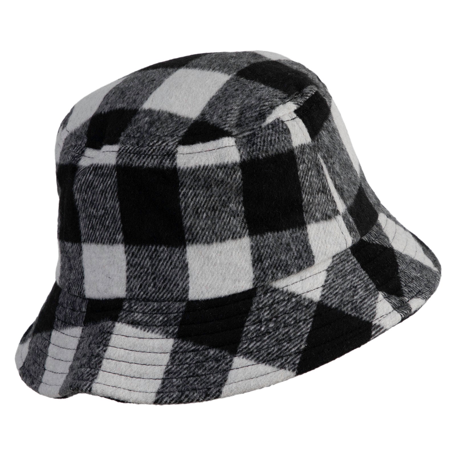 Retro plaid bucket hat - versatile and trendy hat - unisex