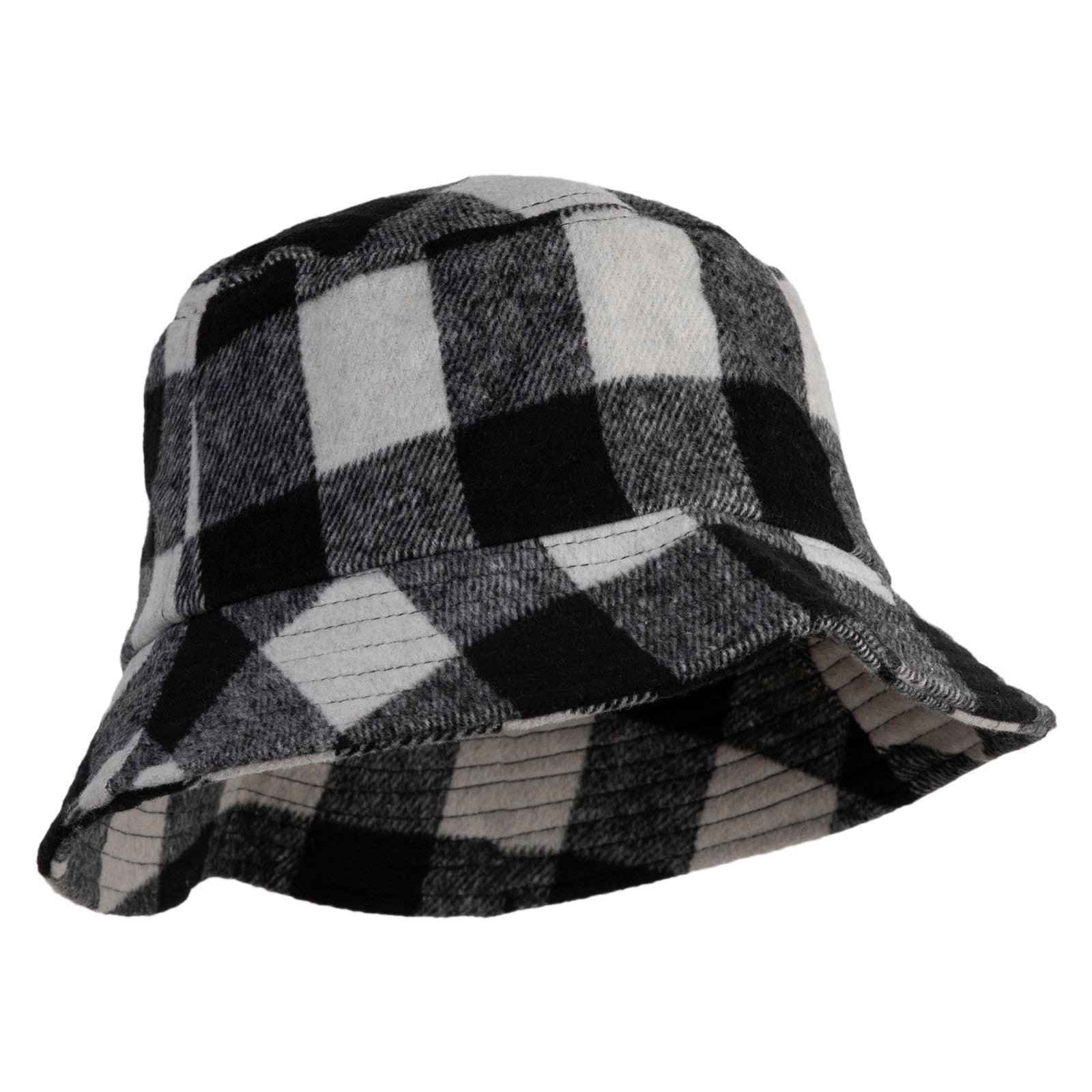 Retro plaid bucket hat - versatile and trendy hat - unisex