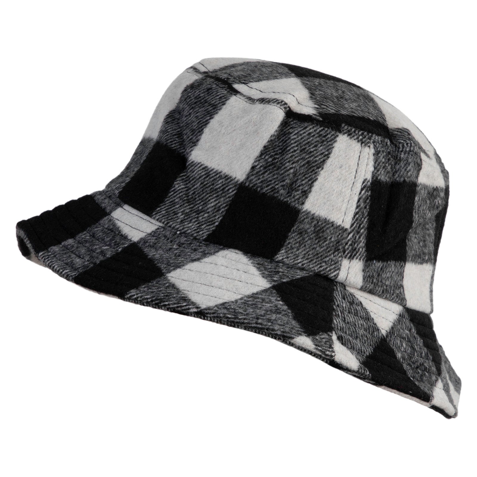 Retro plaid bucket hat - versatile and trendy hat - unisex