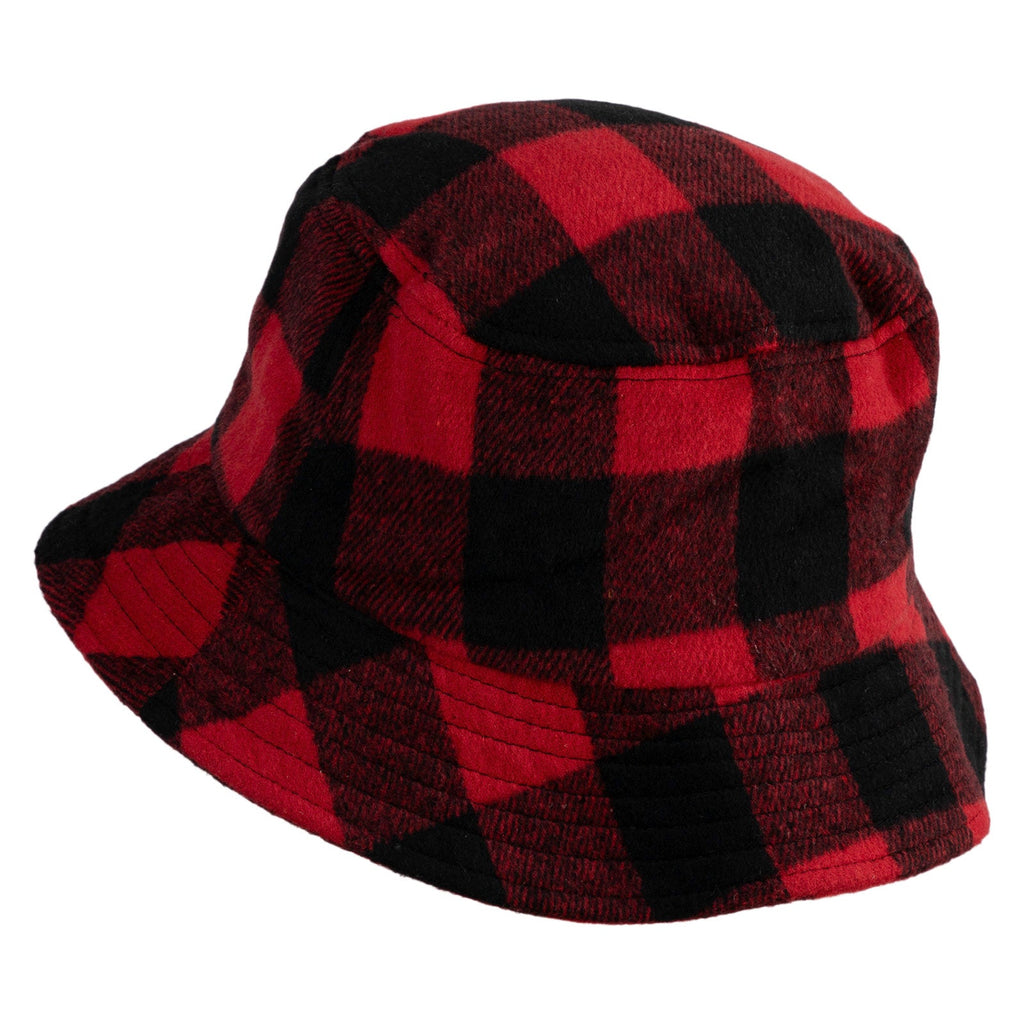 Retro plaid bucket hat - versatile and trendy hat - unisex