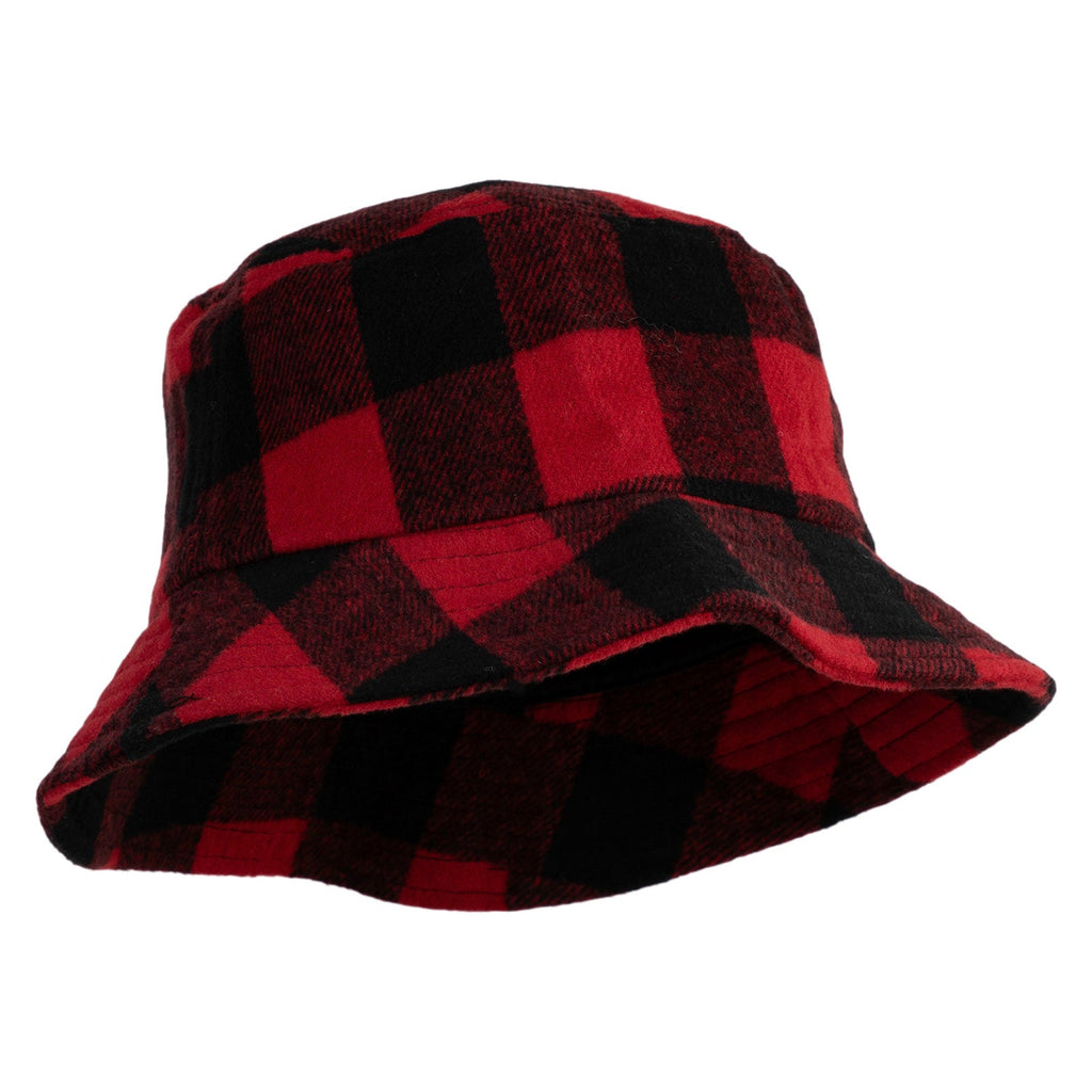 Retro plaid bucket hat - versatile and trendy hat - unisex