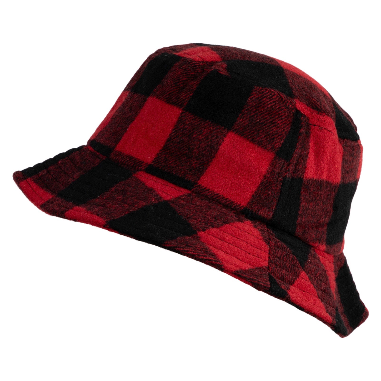 Retro plaid bucket hat - versatile and trendy hat - unisex