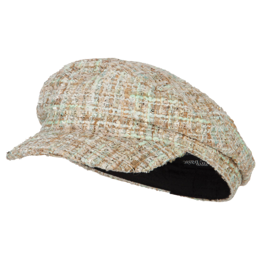 Multicolored twill captain's hat