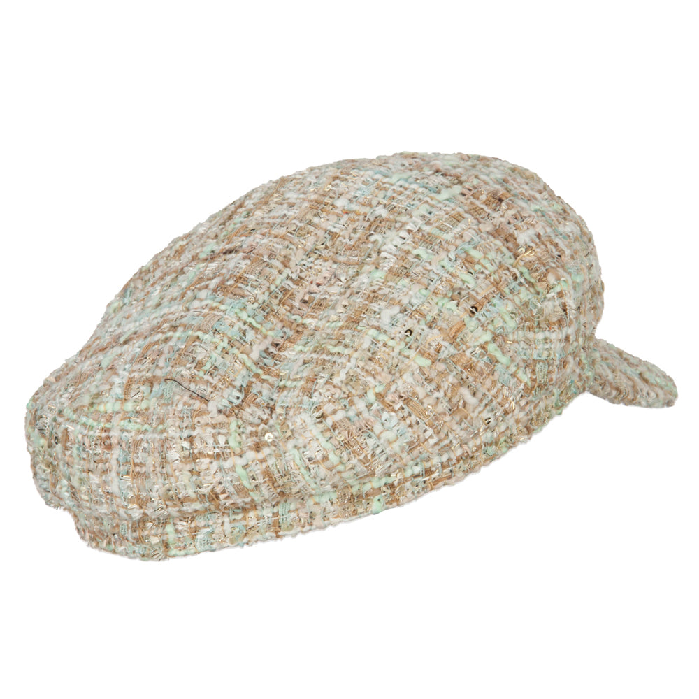 Multicolored twill captain's hat