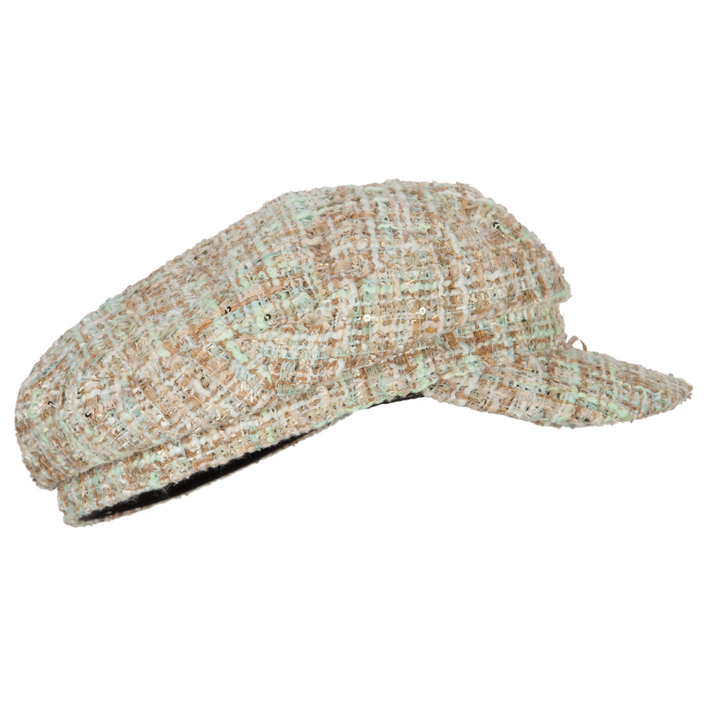 Multicolored twill captain's hat