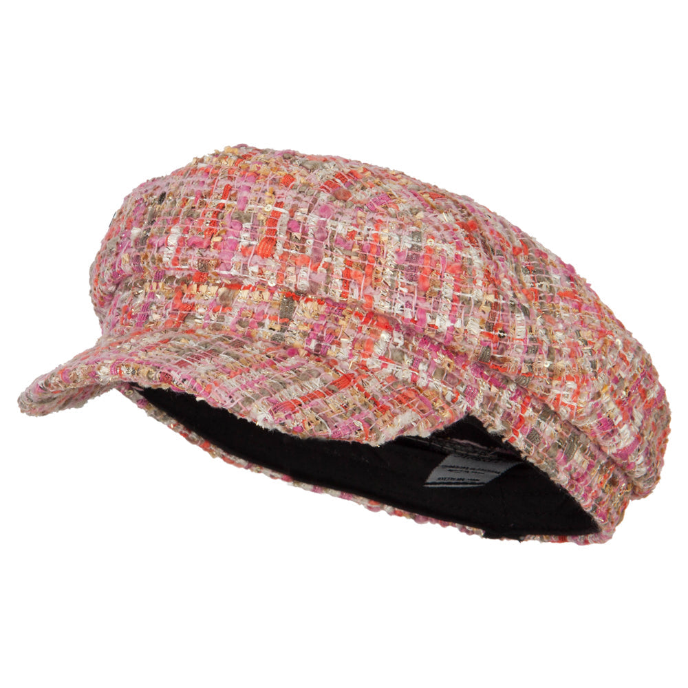 Multicolored twill captain's hat