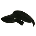Hand-woven clip-on sun hat