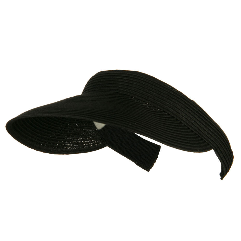 Hand-woven clip-on sun hat
