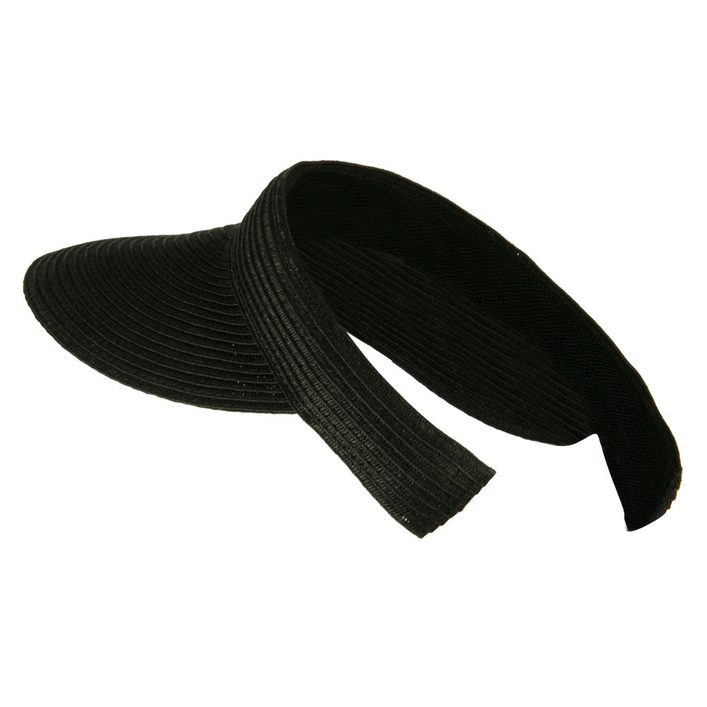 Hand-woven clip-on sun hat
