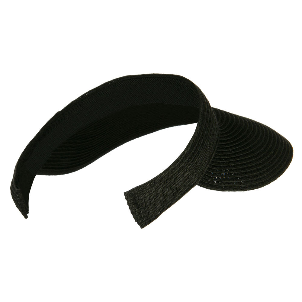 Hand-woven clip-on sun hat