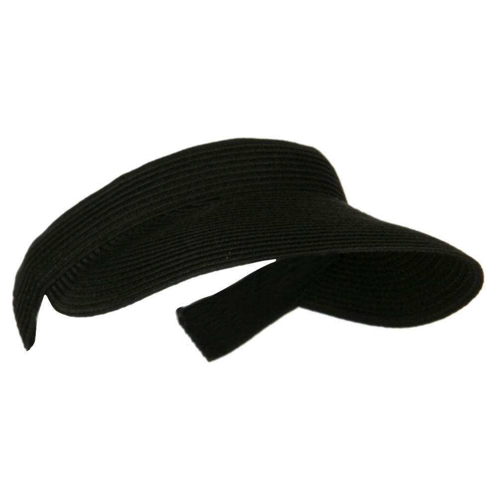 Hand-woven clip-on sun hat