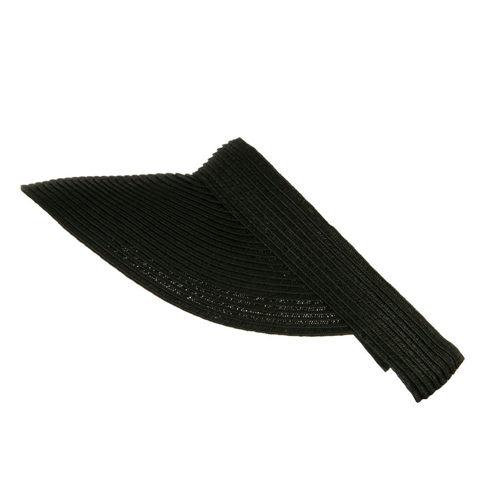 Hand-woven clip-on sun hat