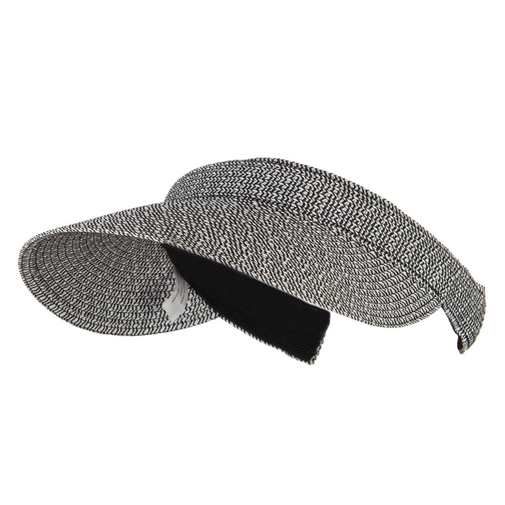 Hand-woven clip-on sun hat