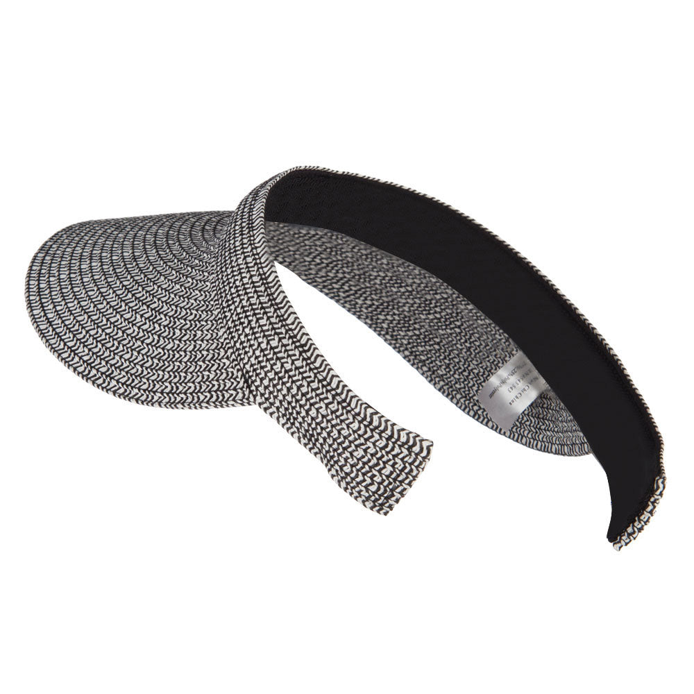 Hand-woven clip-on sun hat