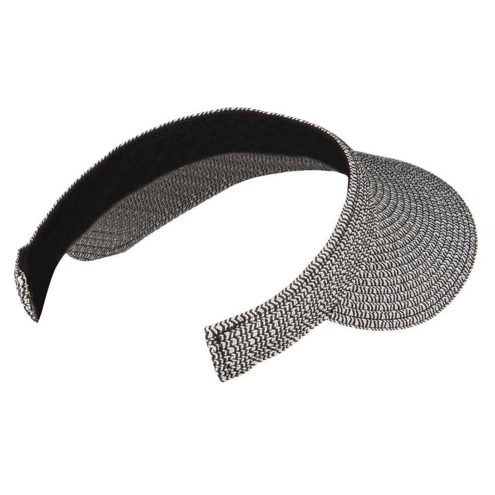 Hand-woven clip-on sun hat