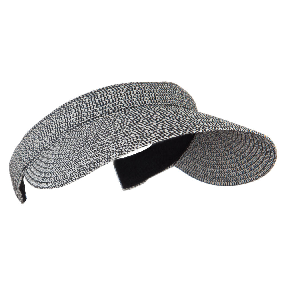 Hand-woven clip-on sun hat