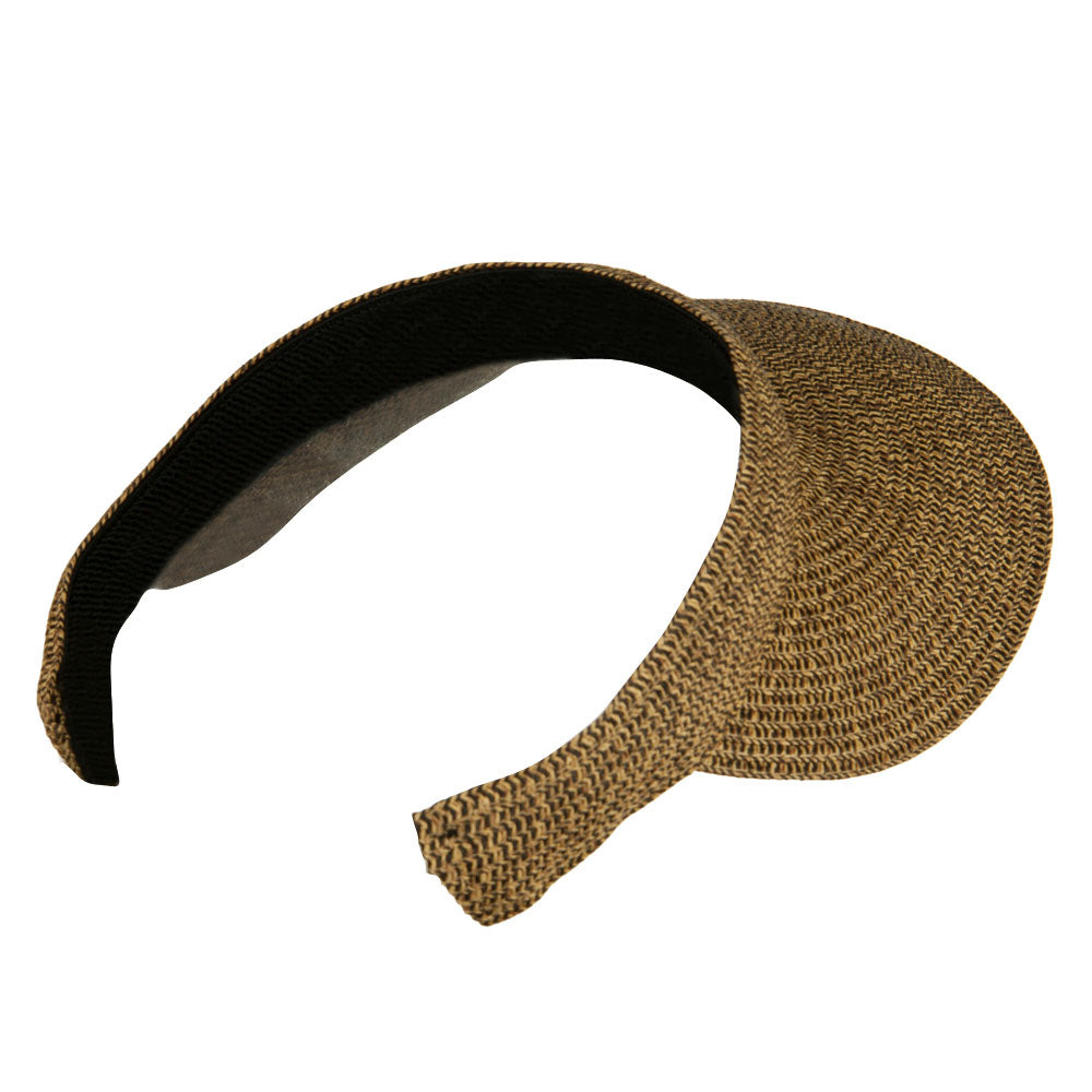 Hand-woven clip-on sun hat