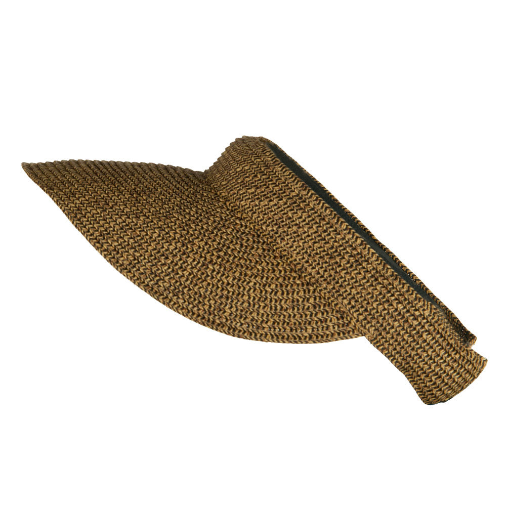 Hand-woven clip-on sun hat