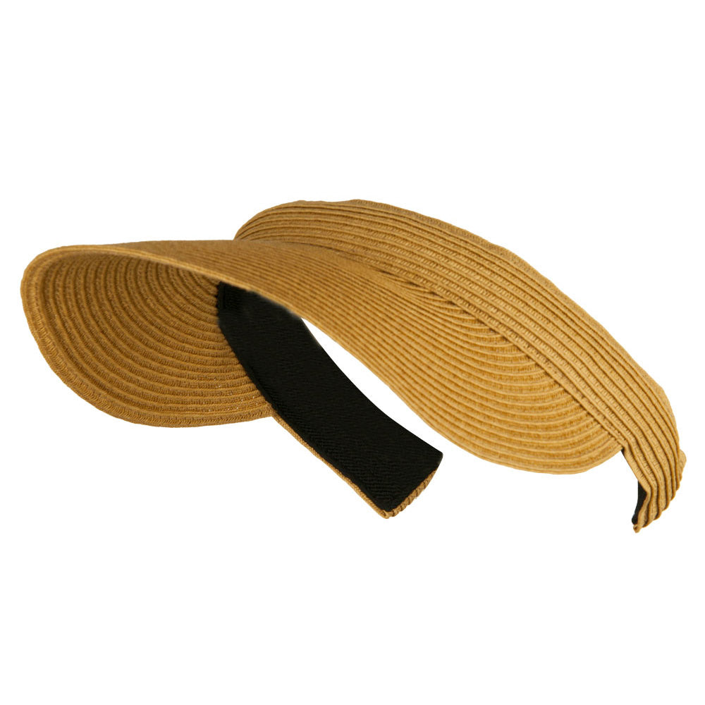 Hand-woven clip-on sun hat