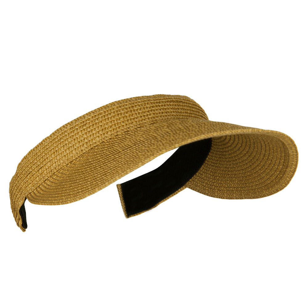 Hand-woven clip-on sun hat