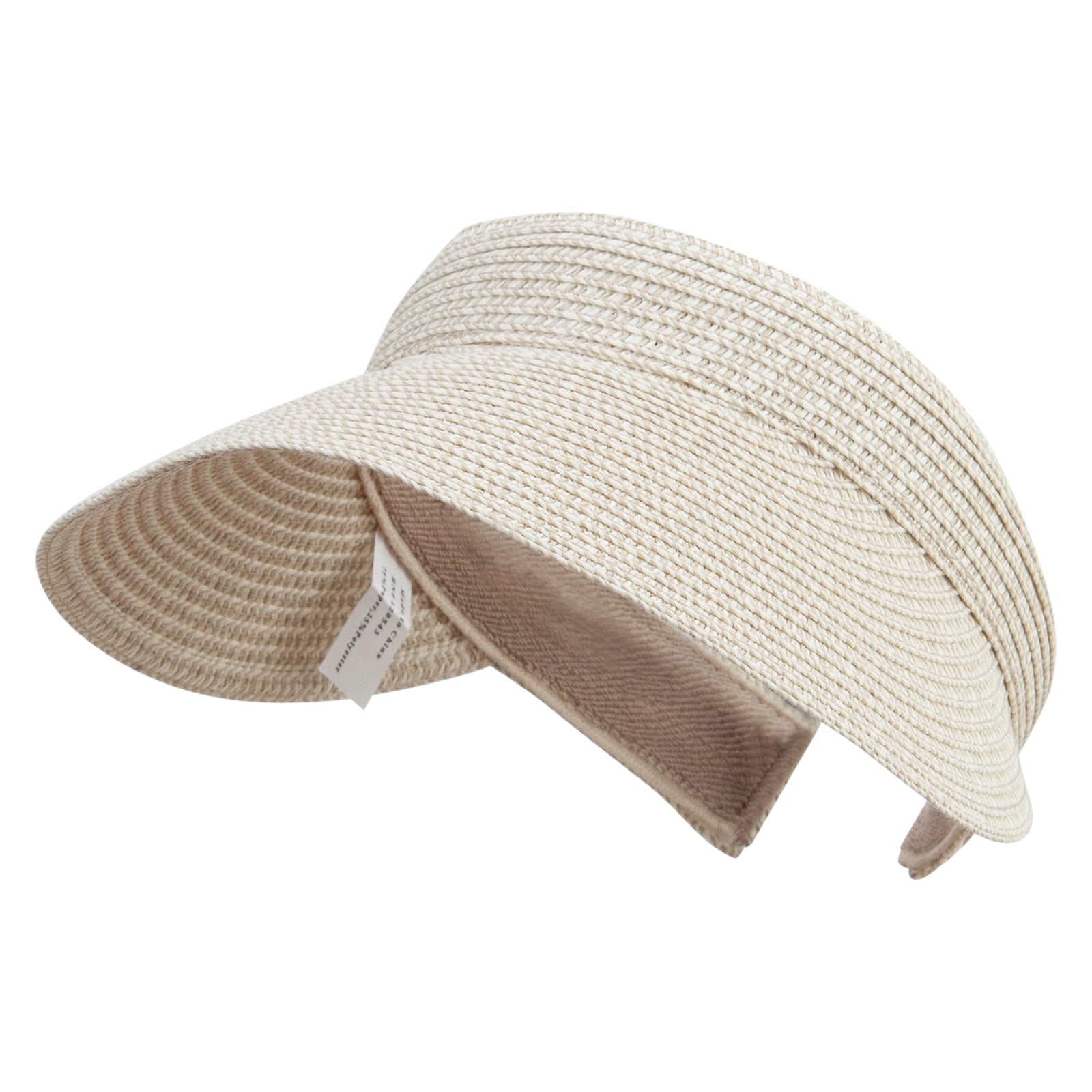 Hand-woven clip-on sun hat