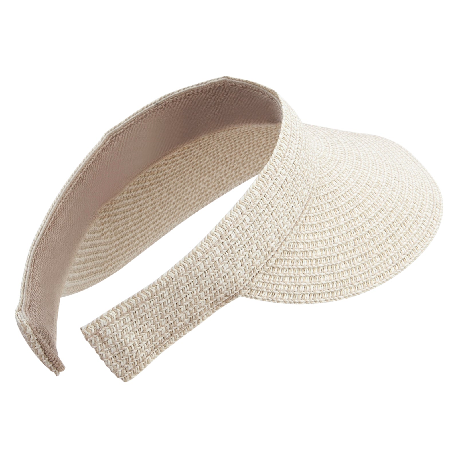 Hand-woven clip-on sun hat