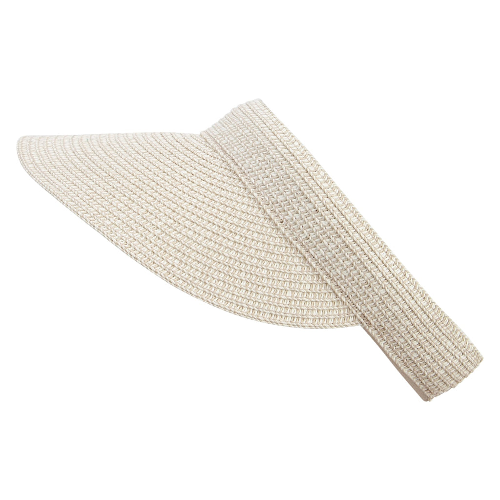 Hand-woven clip-on sun hat